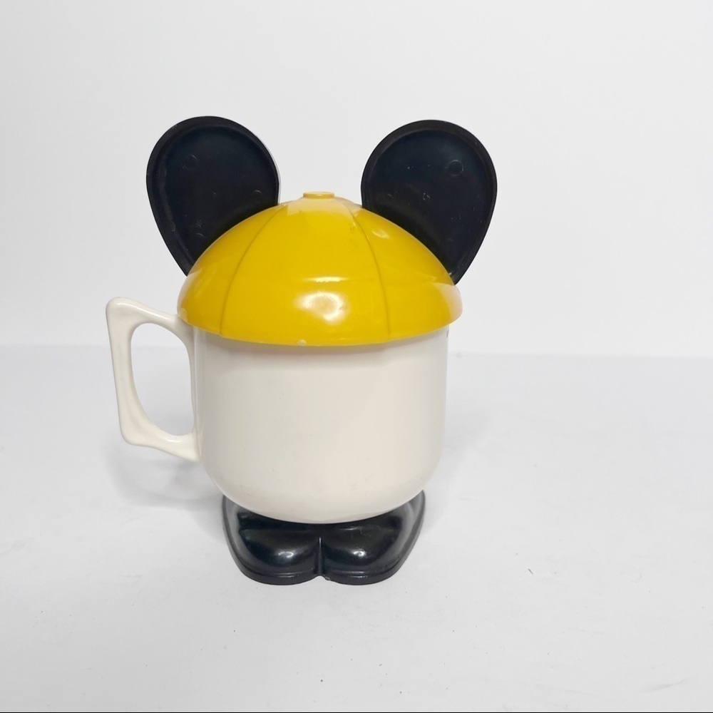 Vintage 80’s Disneyland Mickey Mouse Plastic Mug Cup - Picture 3 of 5